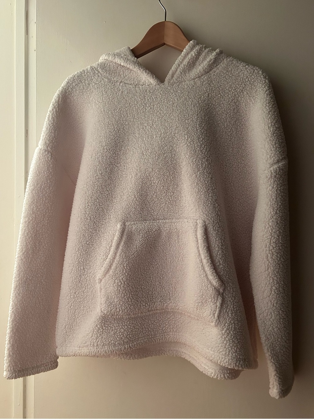 Cozy Ivory Sherpa Hoodie for Women